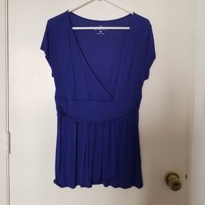 Tunic-Style Top w/Ruffled Peplum
